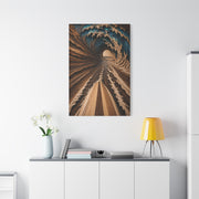 Wooden Barrel Tunnel Surf View Wall Art & Canvas Print