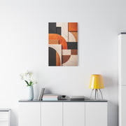 Modern Curved Geometry Abstract Wall Art & Canvas Print