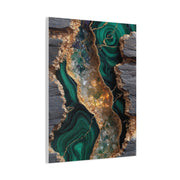 Emerald Geode Abstract Wall Art & Canvas Print