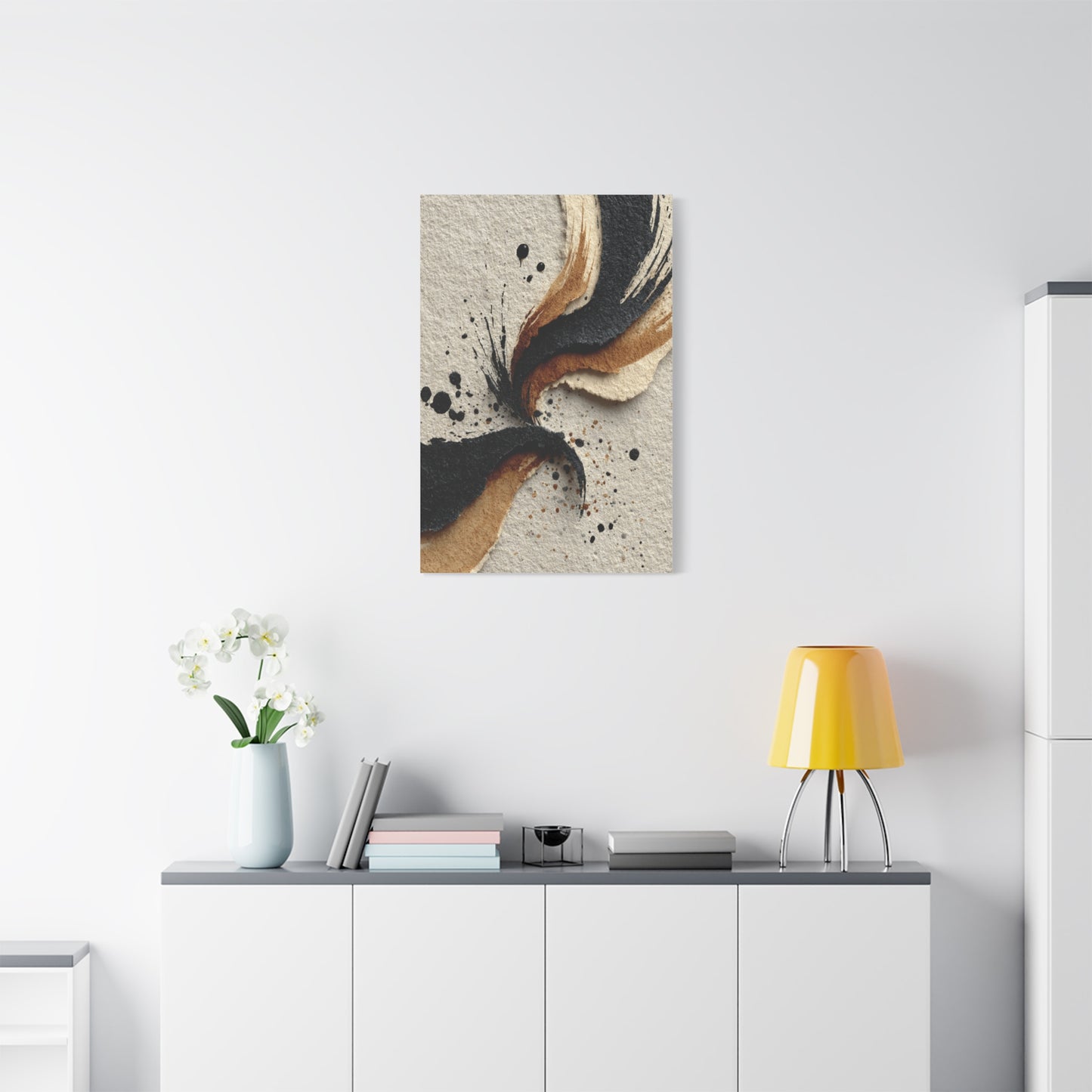 Abstract Ink Flow Composition Wall Art & Canvas Print