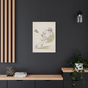 Minimal Lacrosse Motion Sports Wall Art & Canvas Print
