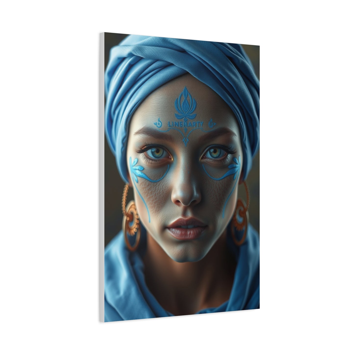Cobalt Tranquility Painting Wall Art & Canvas Print