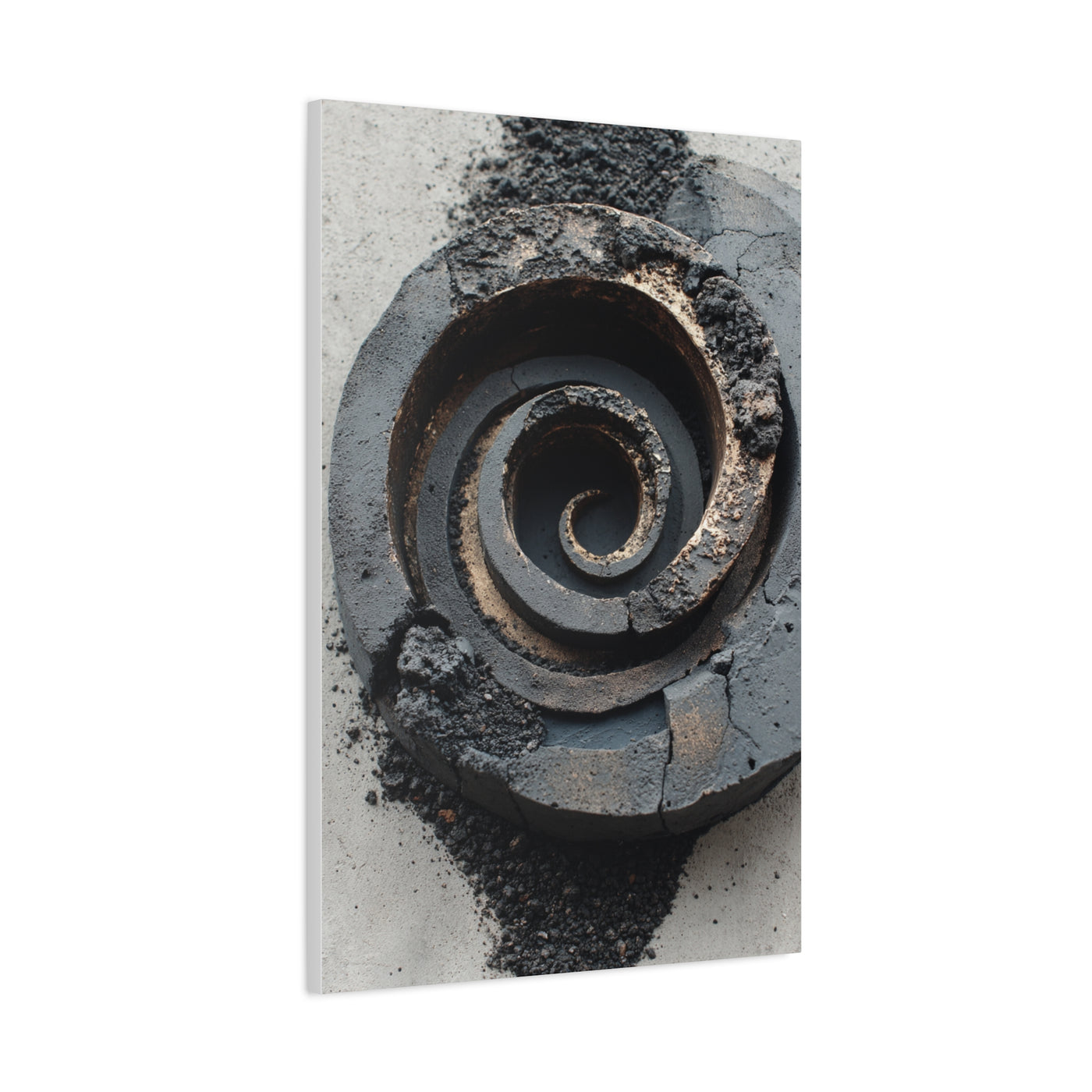 Industrial Spiral Form Abstraction Wall Art & Canvas Print