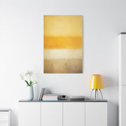 Minimal Color Field Golden Horizon Wall Art & Canvas Print