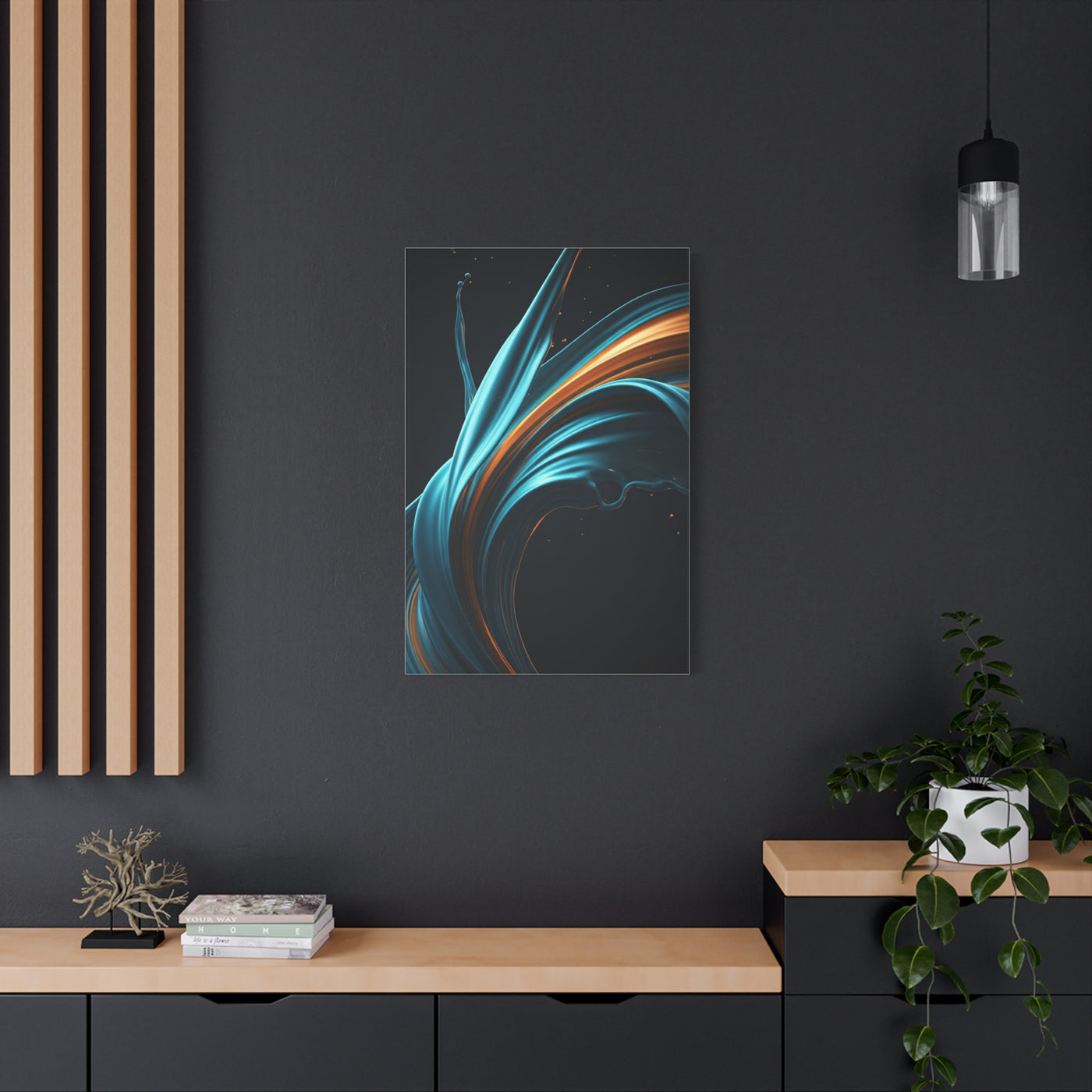Celestial Current Abstract Wall Art & Canvas Prints