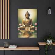 Lotus Reflection Buddha Meditation Wall Art & Canvas Prints