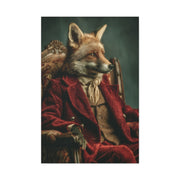 Gentleman Fox Victorian Portrait Wall Art & Canvas Print