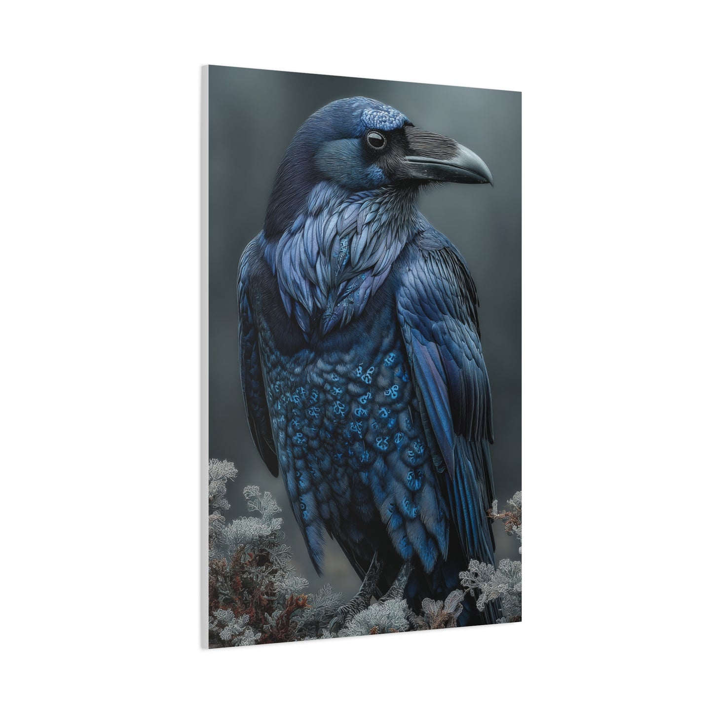Enchanted Rune Raven Wall Art & Canvas Print