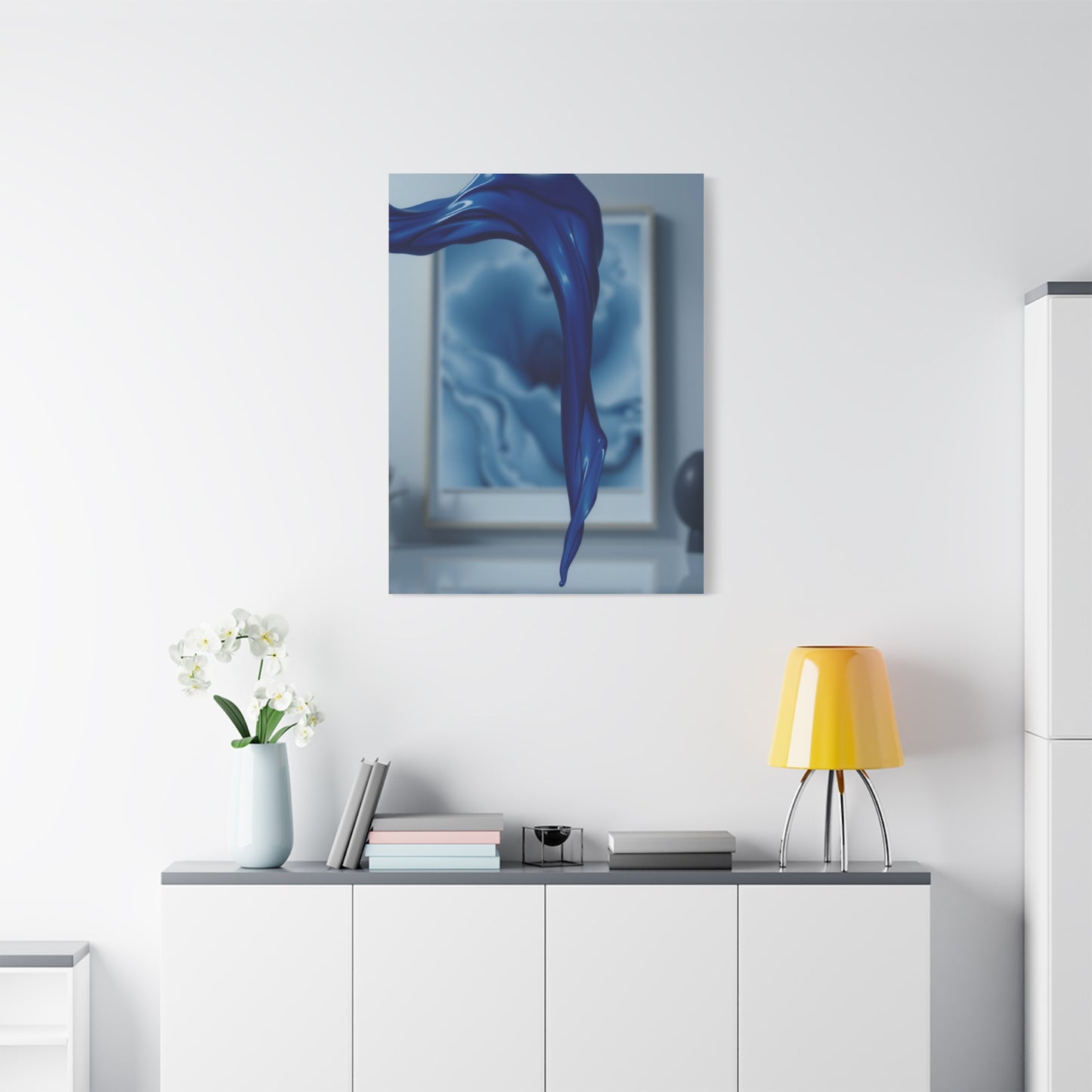Navy Blue Art Refined Canvas Wall Art & Canvas Print