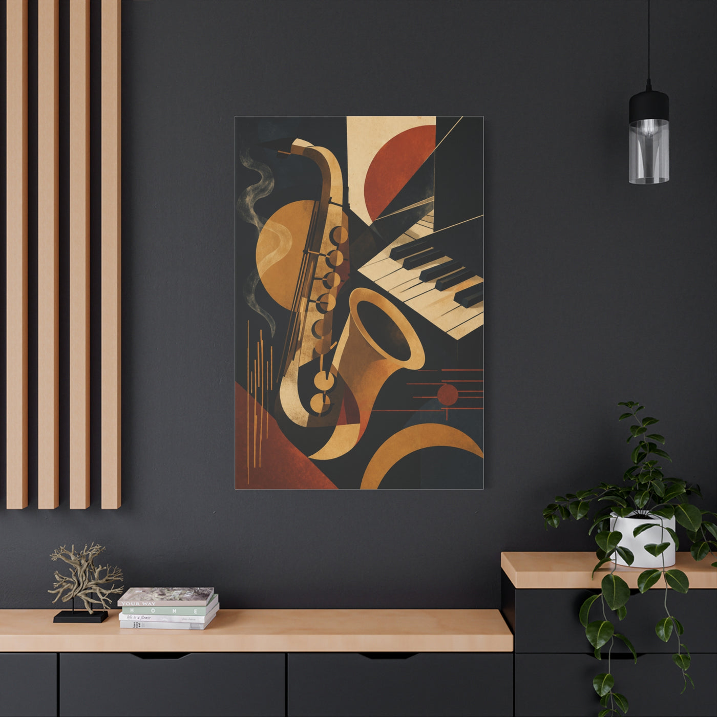 Abstract Jazz Composition Wall Art & Canvas Print