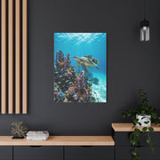 Tropical Ocean Turtle Reef Escape Tropical Wall Art & Canvas Print