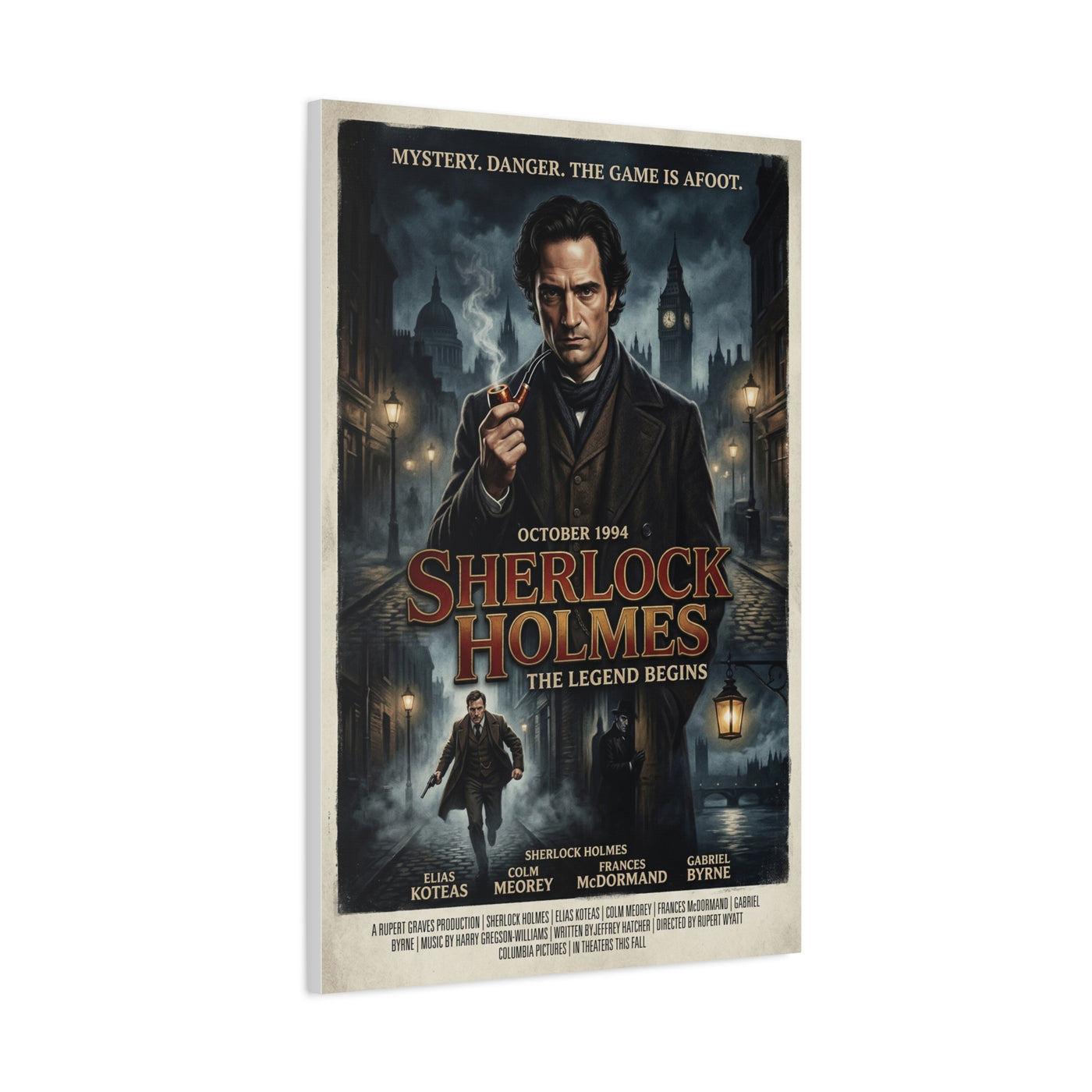 Sherlock Holmes Movie Poster Wall Art & Canvas Print
