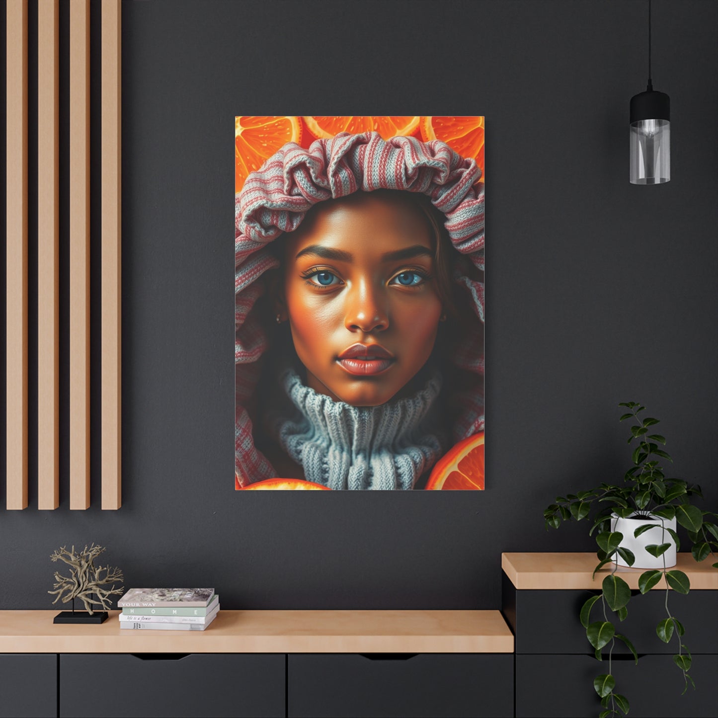 Radiant Apricot Impression Wall Art & Canvas Print