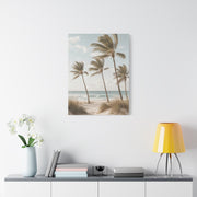 Coastal Palm Breeze Minimal Trees Wall Art & Canvas Print