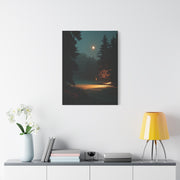 Moonlit Golf Green Cinematic Wall Art & Canvas Print