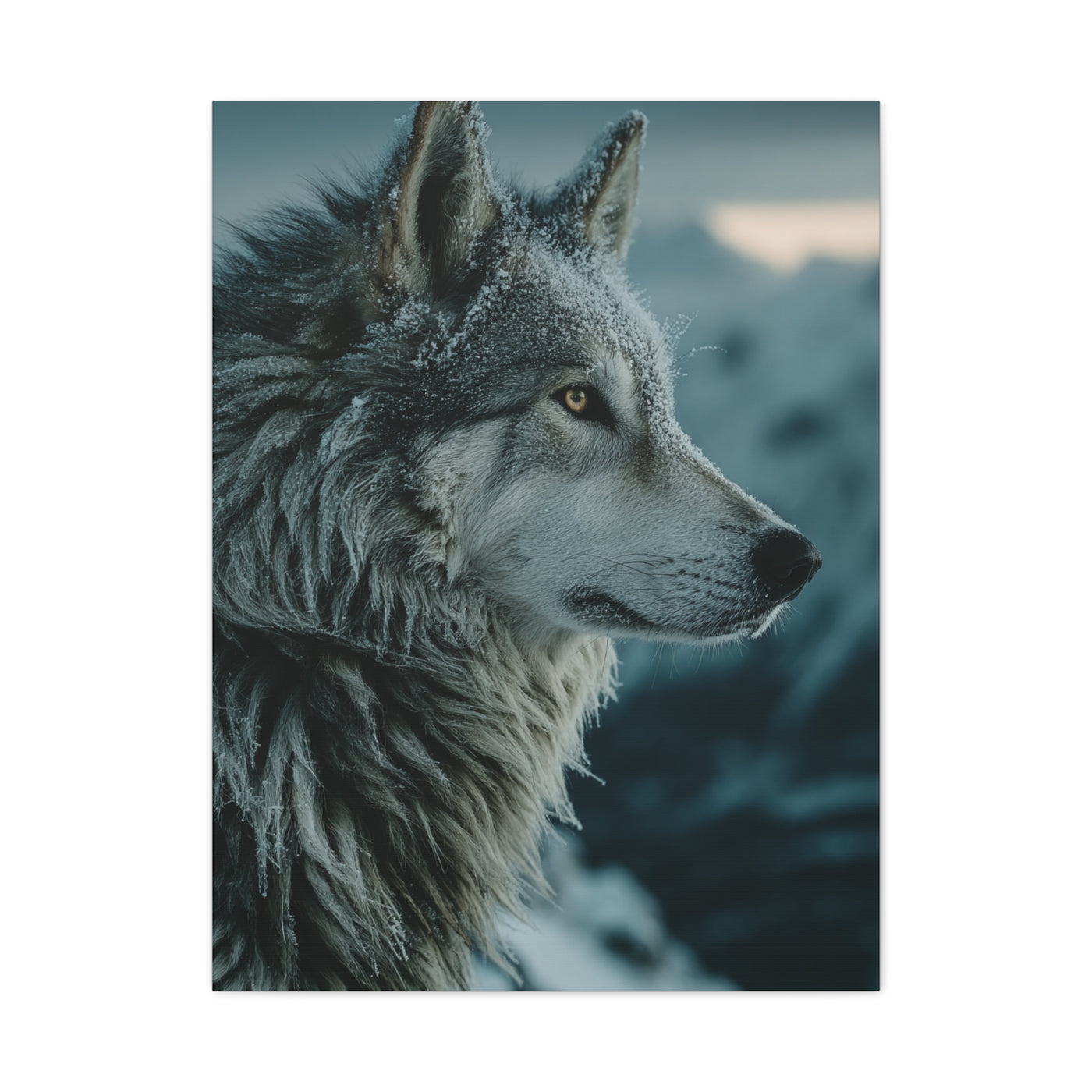 Siberian Husky Winter Ridge Portrait Wall Art & Canvas Print