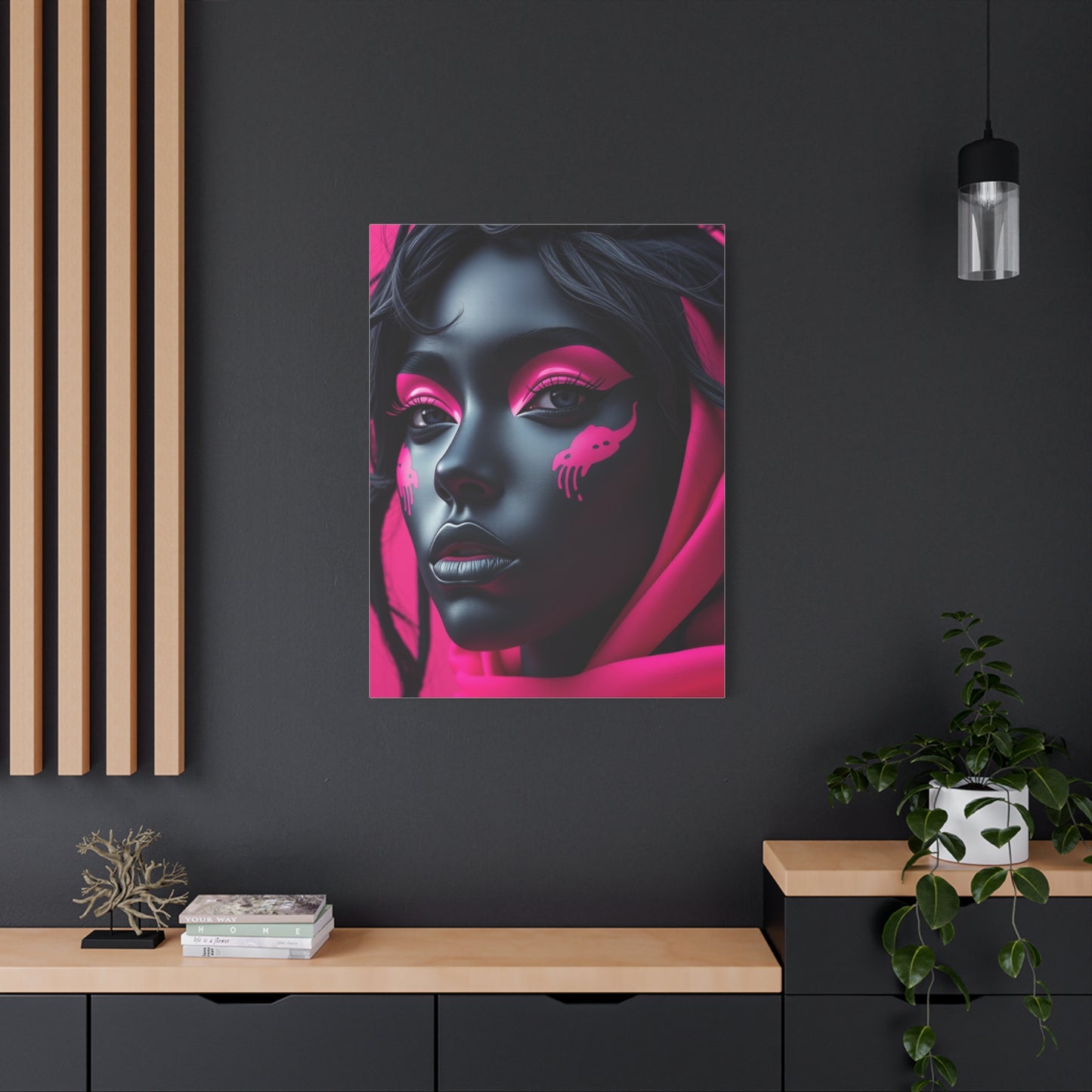 Supreme Black & Pink Art Collection Wall Art & Canvas Print