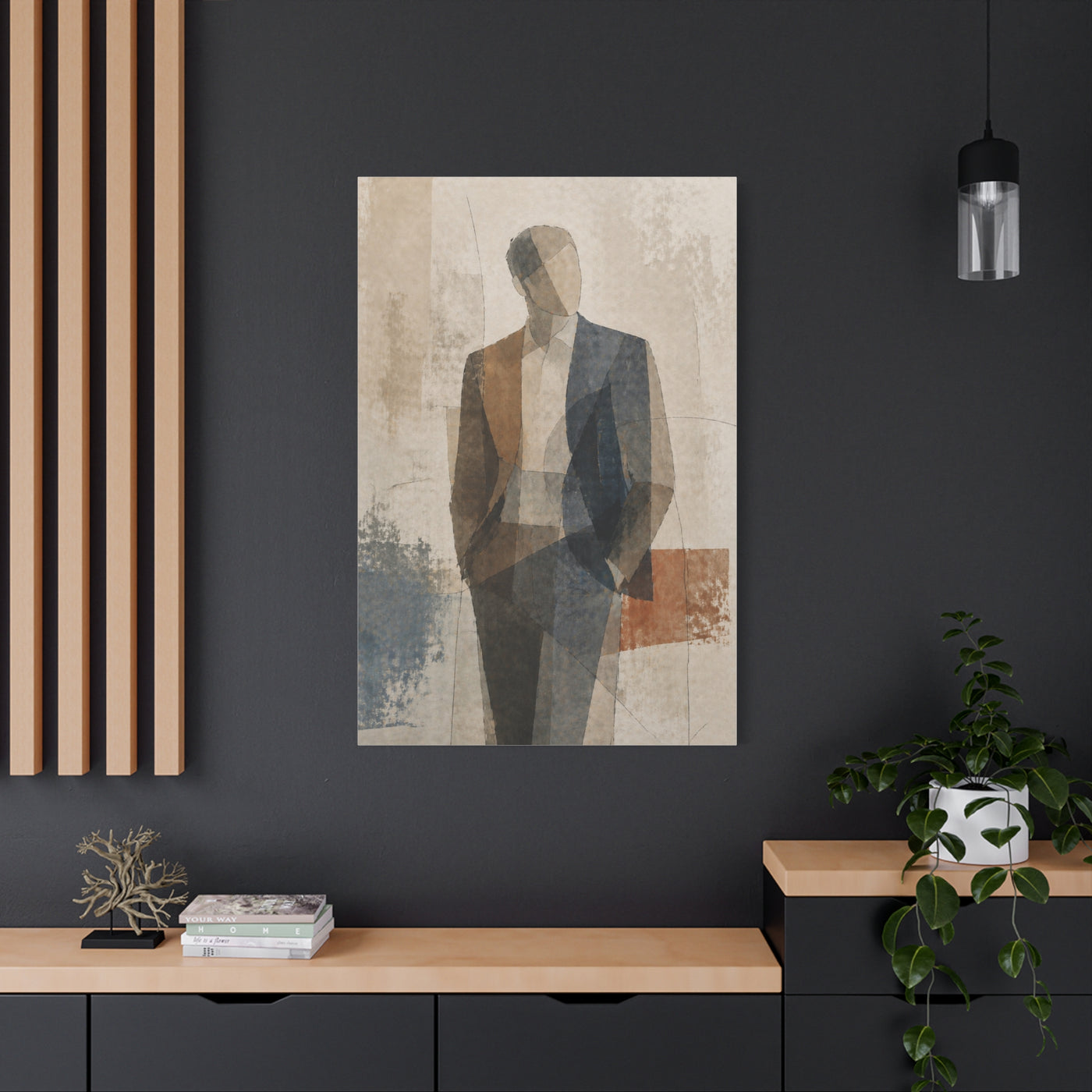 Executive Portrait Abstraction Wall Art & Canvas Print