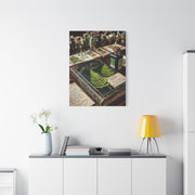 Green Antique Fern Herbarium Study Wall Art & Canvas Print