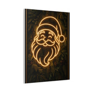 Amber Neon Santa Botanical Wall Art & Canvas Print