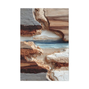 Eroded Earth Layer Abstraction Wall Art & Canvas Print