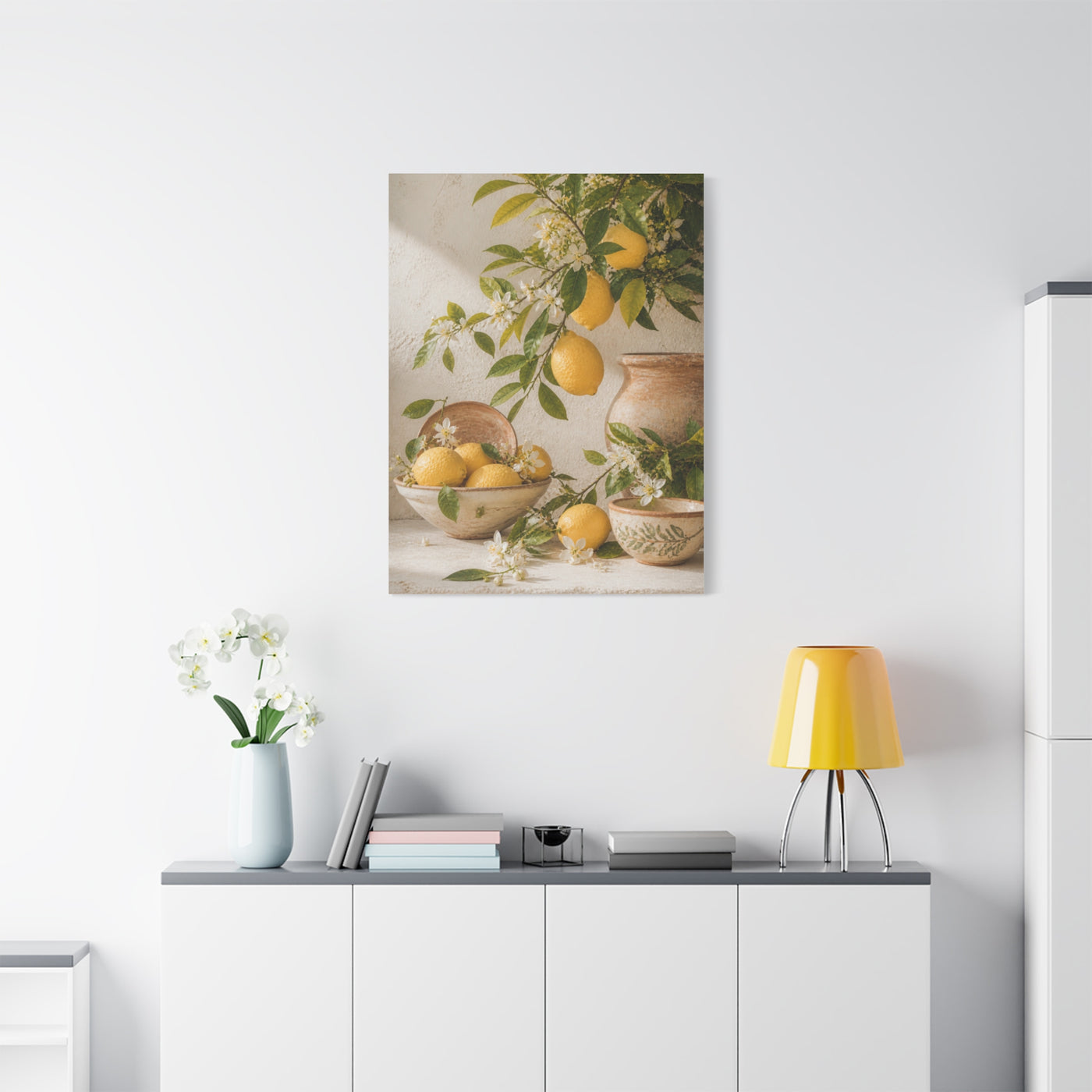 Mediterranean Citrus Botanical Still Life Wall Art & Canvas Print
