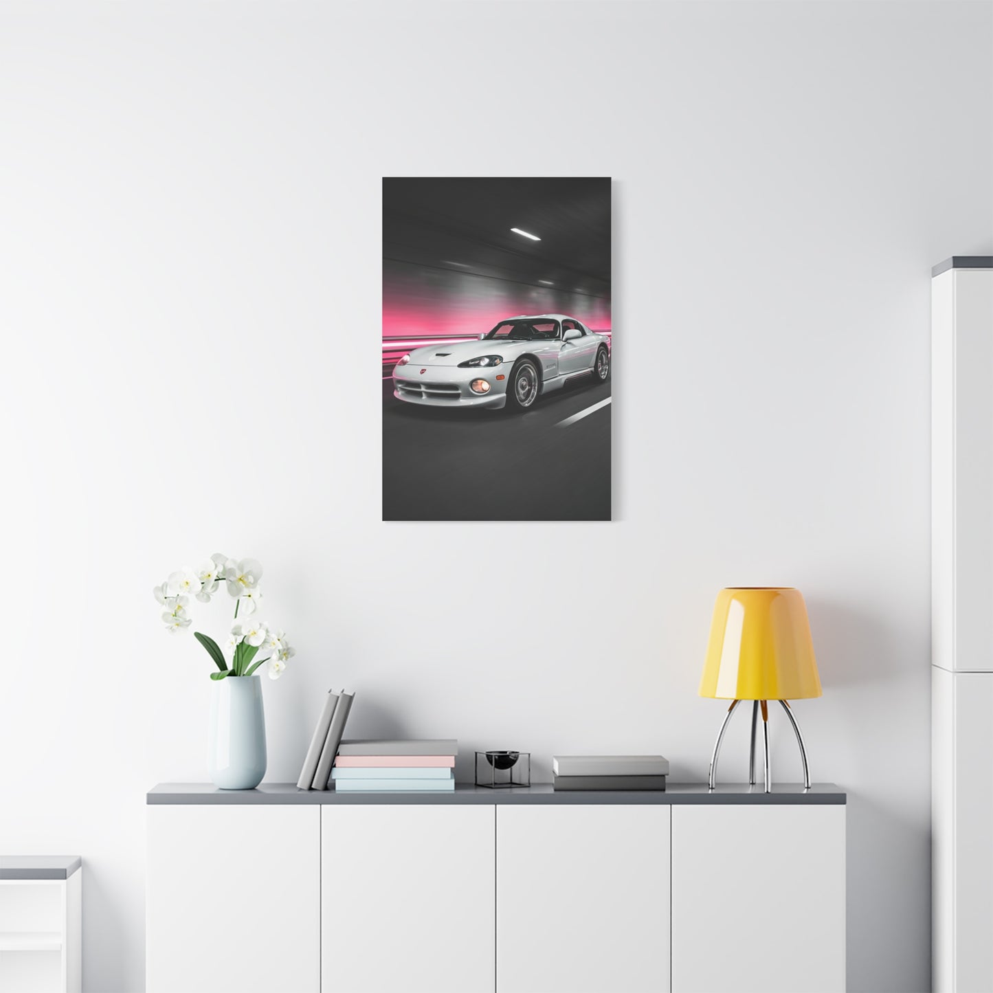1992 Dodge Viper RT/10 Neon Tunnel Charge Wall Art & Canvas Prints