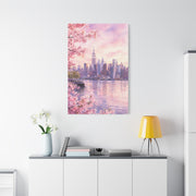 Spring Manhattan Skyline Blossom Wall Art & Canvas Print