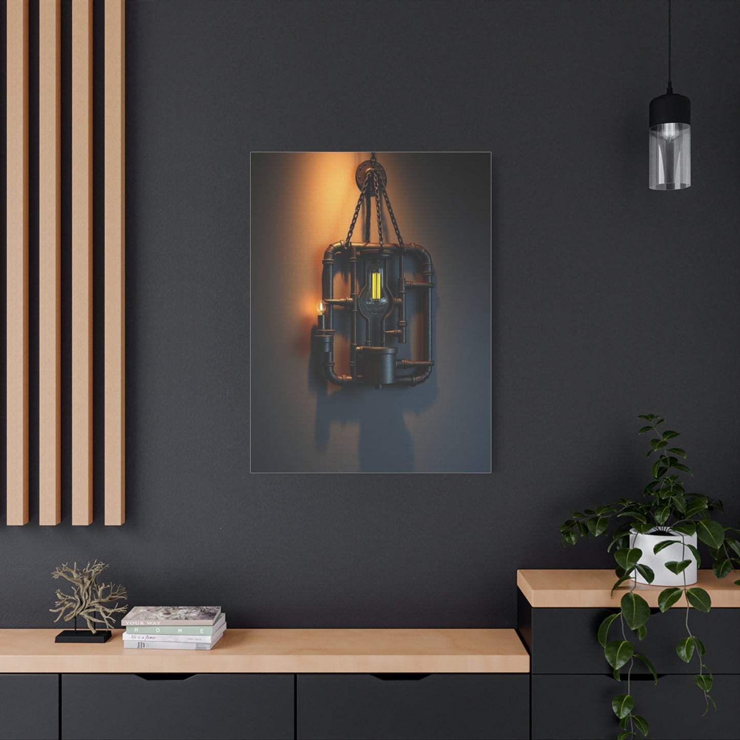 Sophisticated Steel Tapestry Wall Art & Canvas Print