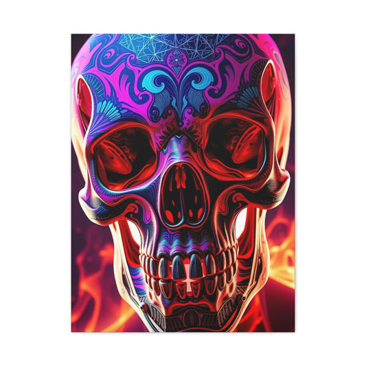 Trippy Skull Art Premium Canvas 18 Wall Art & Canvas Print