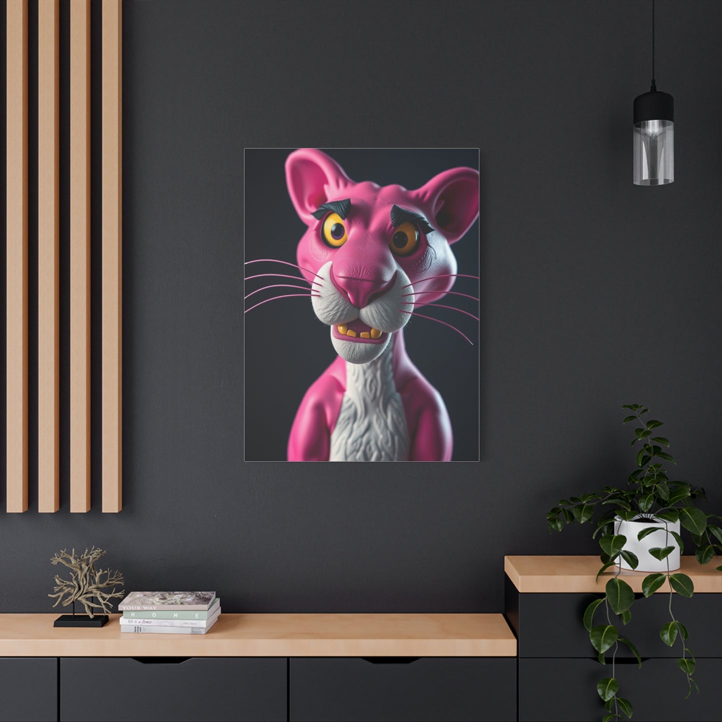 Blossom Panther Poise Wall Art & Canvas Print