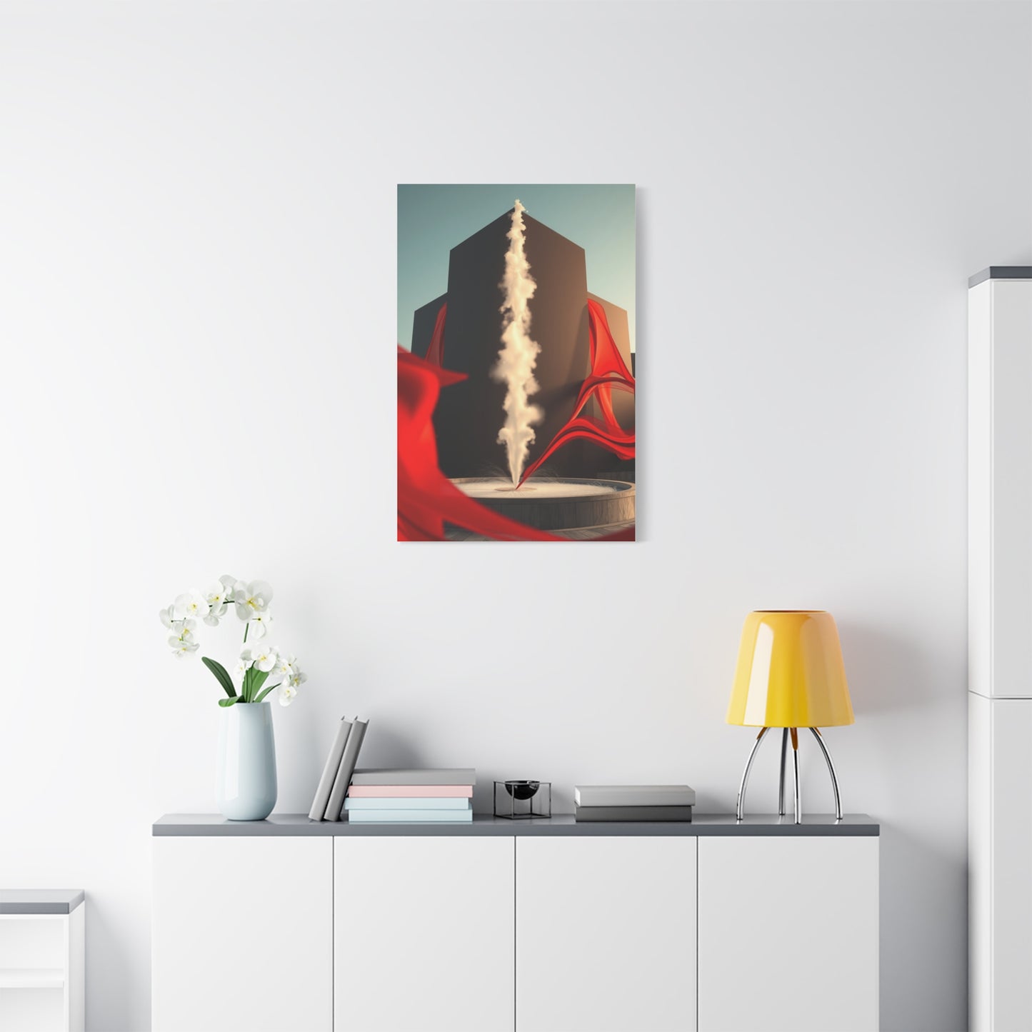 Elite Black, White & Red Art Vision Wall Art & Canvas Print