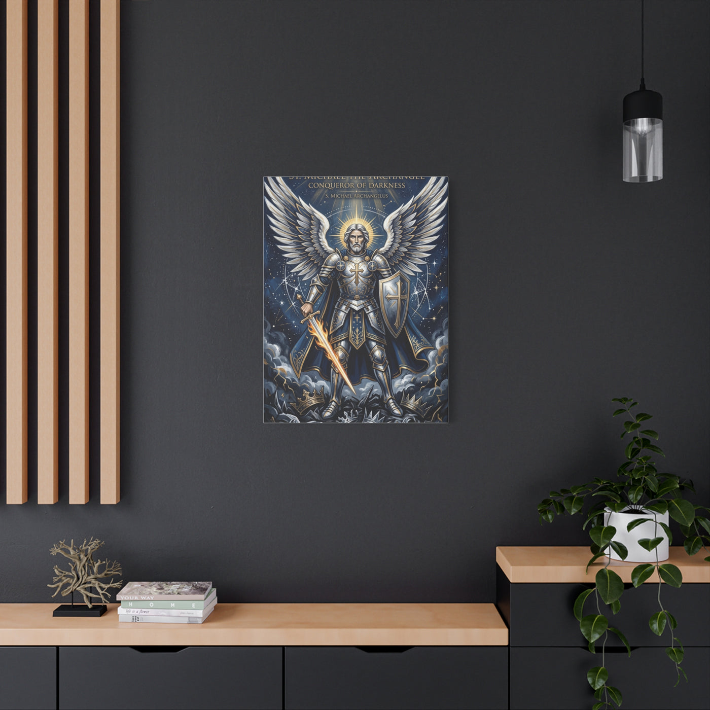 St. Michael the Archangel Celestial Warrior Wall Art & Canvas Print