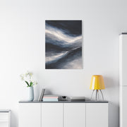 Navy Mist Horizon Abstraction Wall Art & Canvas Print