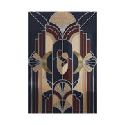 Neo-Deco Geometric Romance Composition Wall Art & Canvas Print