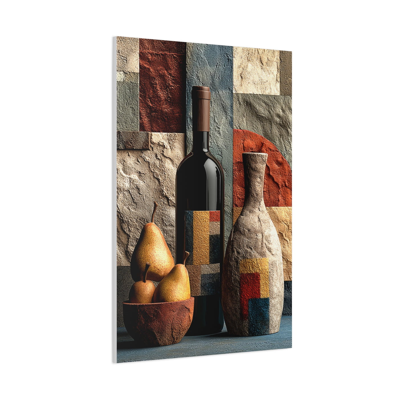 Contemporary Abstract Wine Still Life Wall Art & Canvas Print