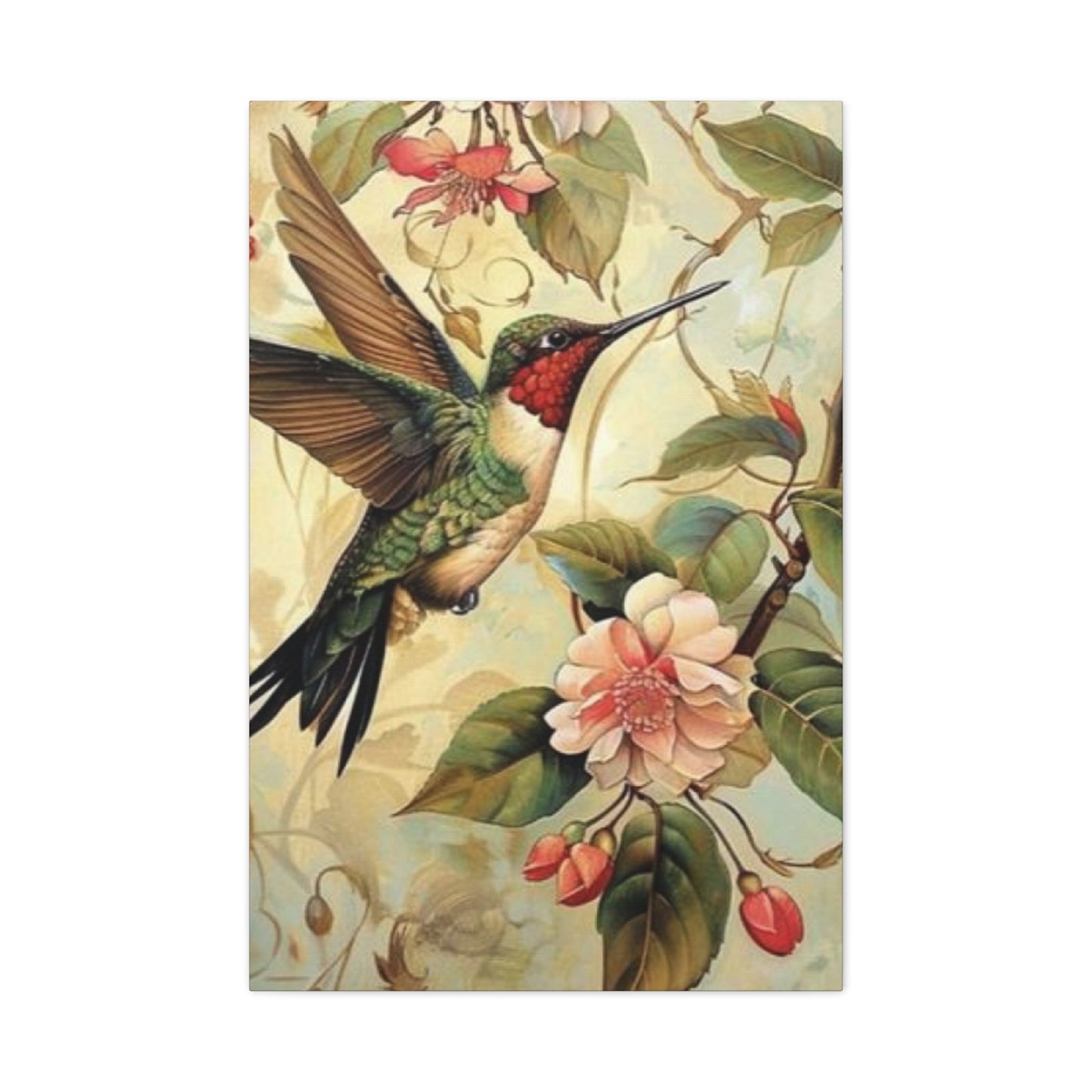 Beautiful Humming Bird Painting Wall Art & Canvas Prints