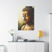 Golden Contemplation Buddha Close-Up Wall Art & Canvas Prints