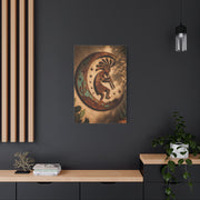 Kokopelli Crescent Moon Southwest Wall Art & Canvas Print