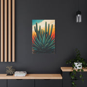 Agave Foreground Desert Saguaro Painting Wall Art & Canvas Prints