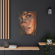 Copper Monocle Freckled Portrait Wall Art & Canvas Print