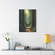Misty Woodland Path Serenity Wall Art & Canvas Prints