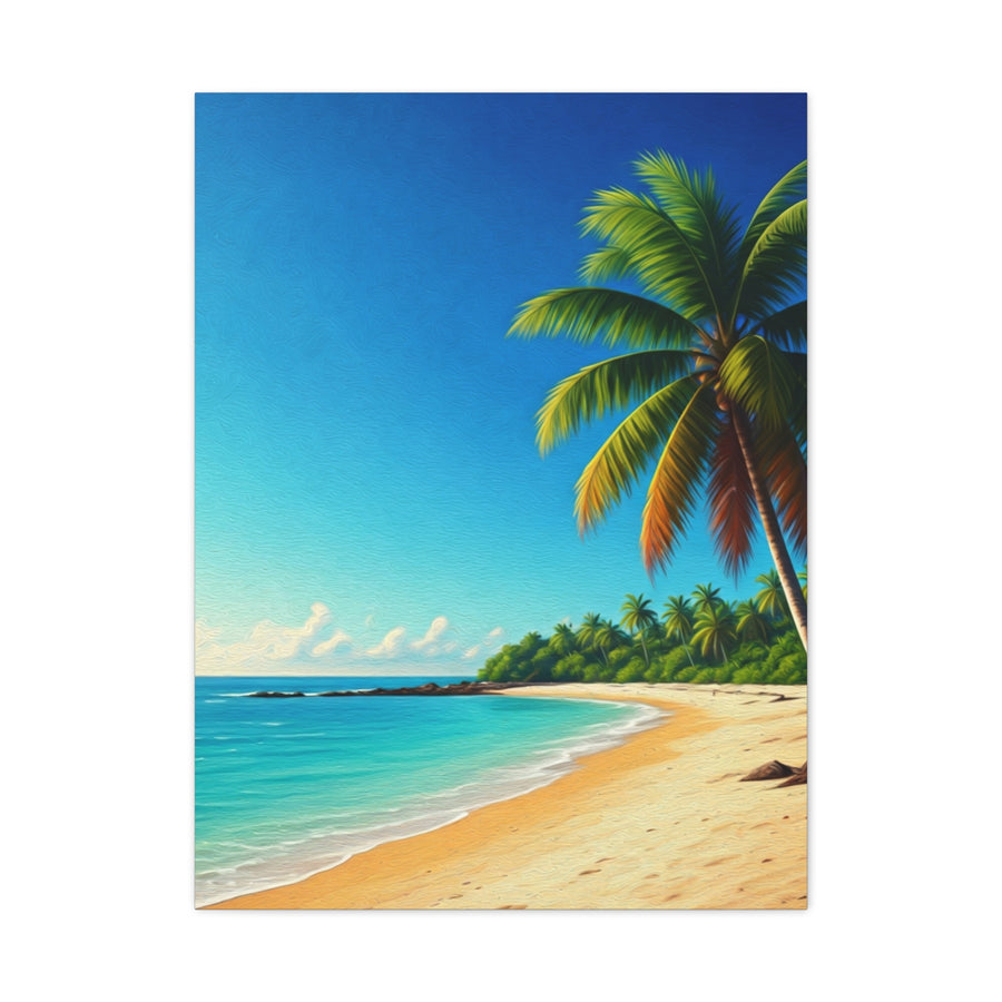 Tropical Palm Paradise Beach Wall Art & Canvas Prints