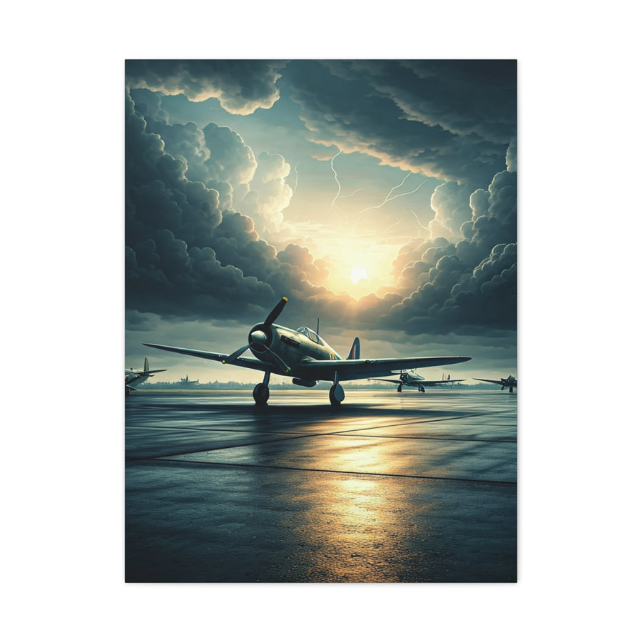 Storm Horizon Runway Flight Wall Art & Canvas Prints