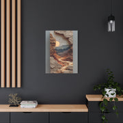 Sculptural Desert Window Relief Wall Art & Canvas Print