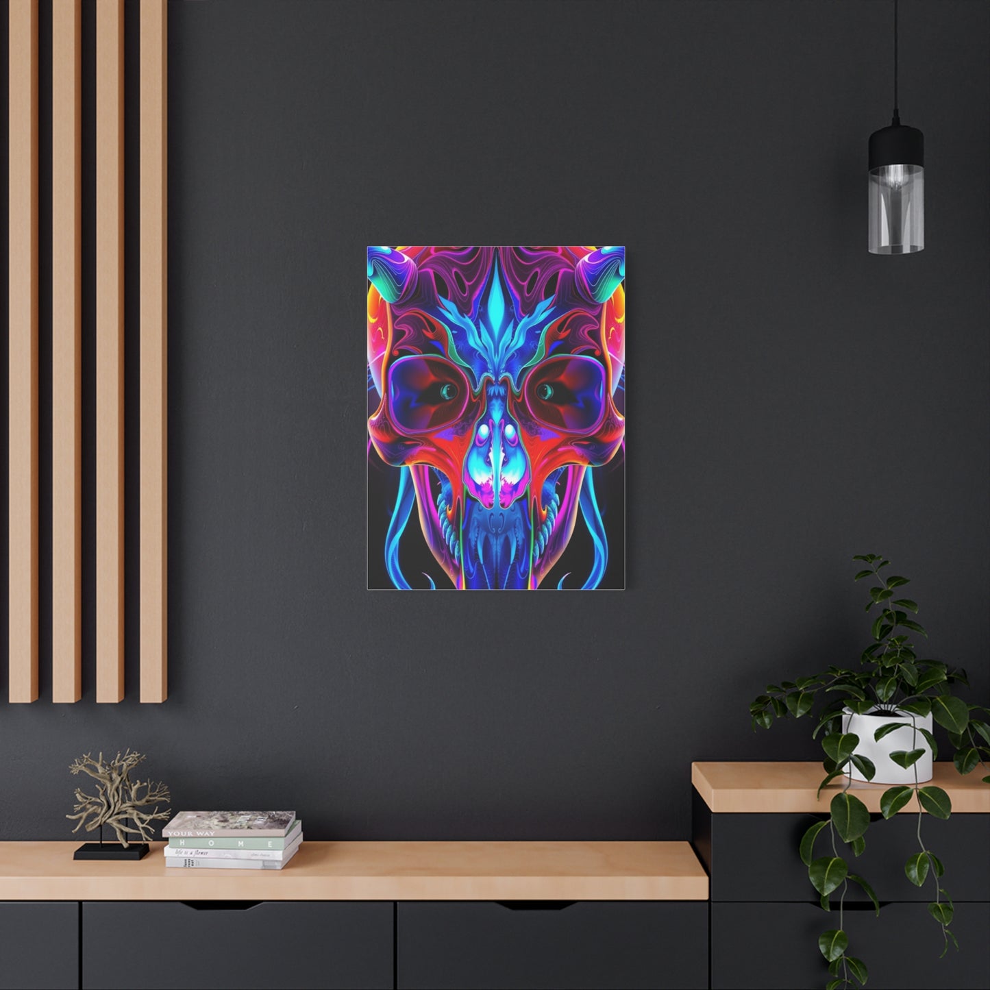 Collection 3D Trippy Skull Art By Ali Gulec Art Wall Art & Canvas Print