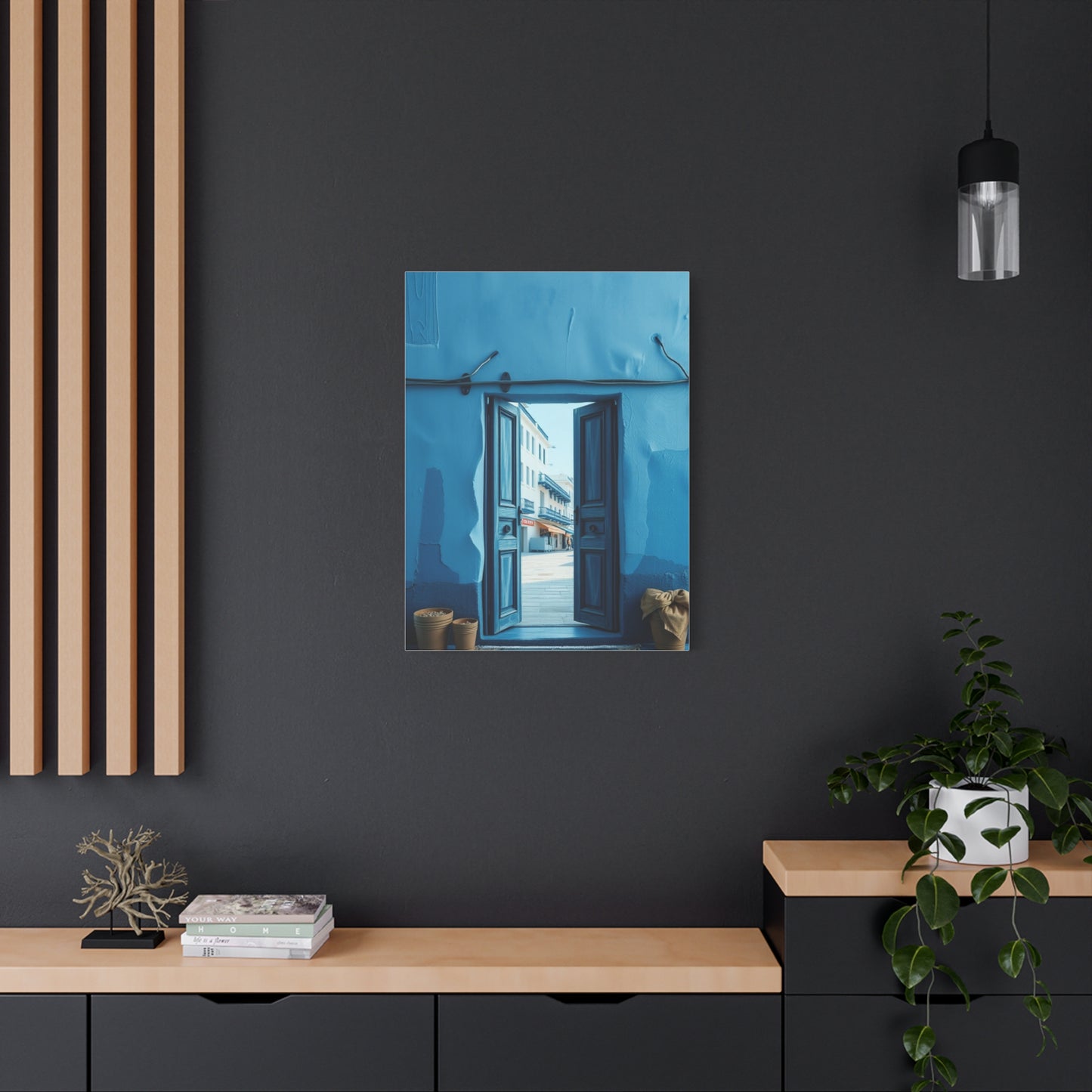 Blue and White Art Supreme Canvas Wall Art & Canvas Print