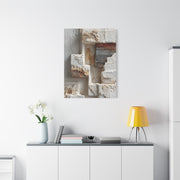 Minimal Plaster Block Assemblage Wall Art & Canvas Print