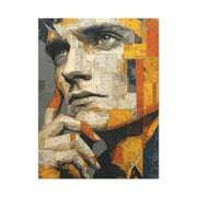 Reflective Thought Portrait Collage Wall Art & Canvas Print