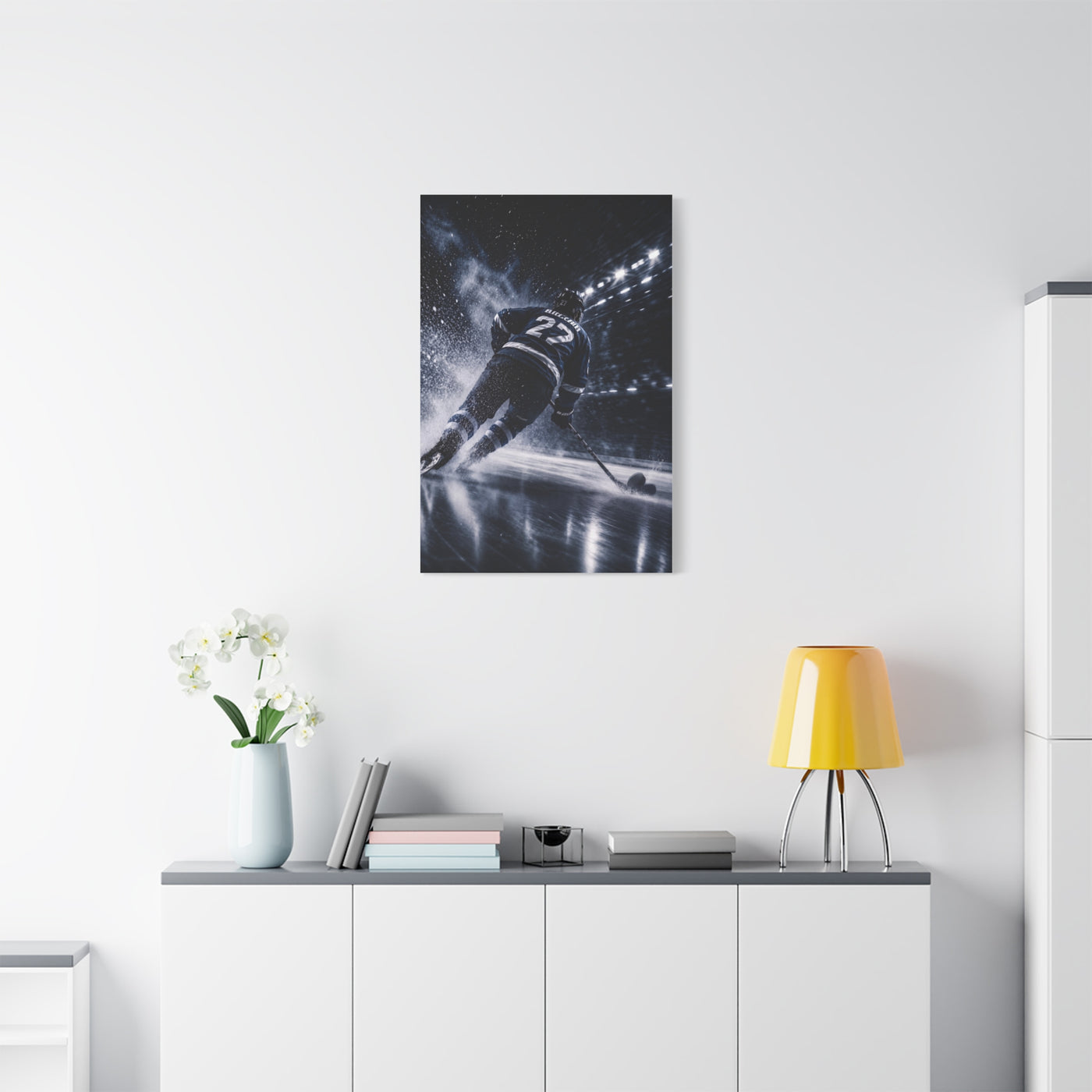 Hockey Speed Burst Sports Wall Art & Canvas Print